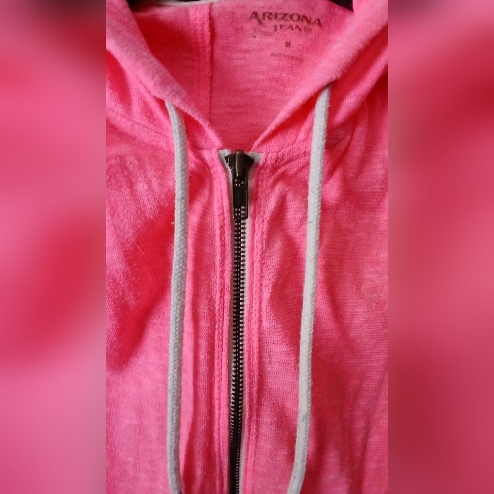 🧡🌼🩷Pink/Orange Zip-Up Hoodie🩷🌼🧡 - Picture 4 of 7